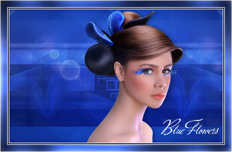 blue flowers